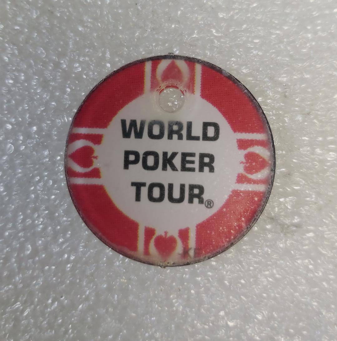 STERN WORLD POKER TOUR Original Pinball Machine Promotional Key Fob Keychain Plastic FREE